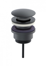 Донный клапан для раковины 1 1/4 WONZON & WOGHAND, Темный графит (WW-88SS07-BGM)