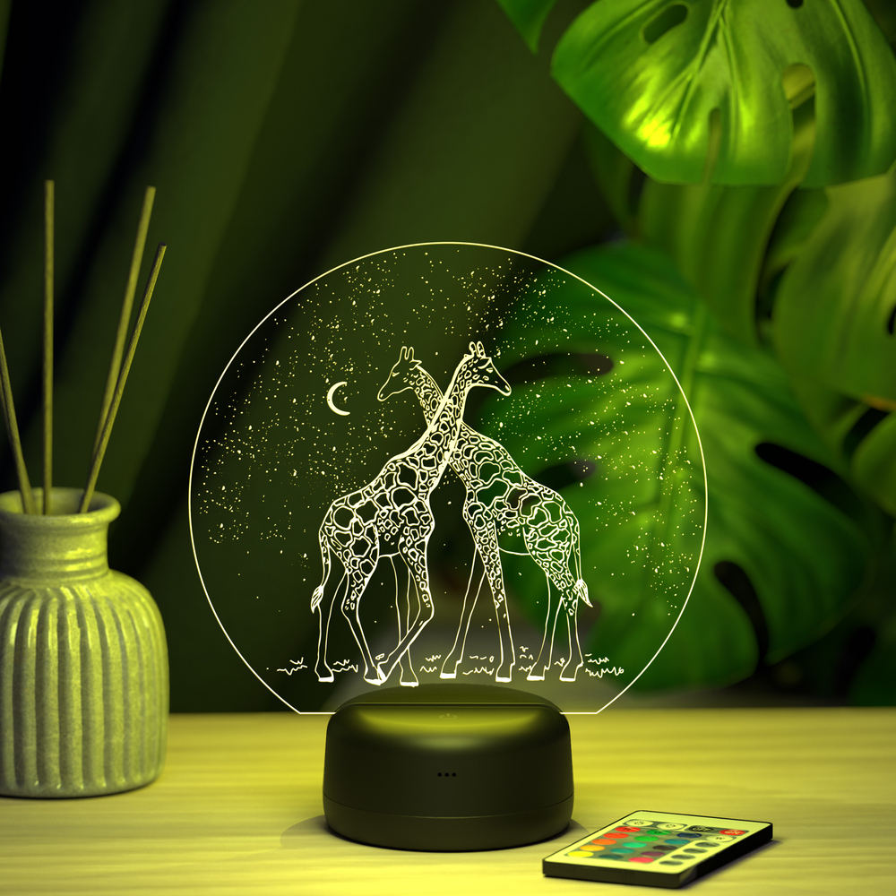 3D-ночник "Два жирафа"