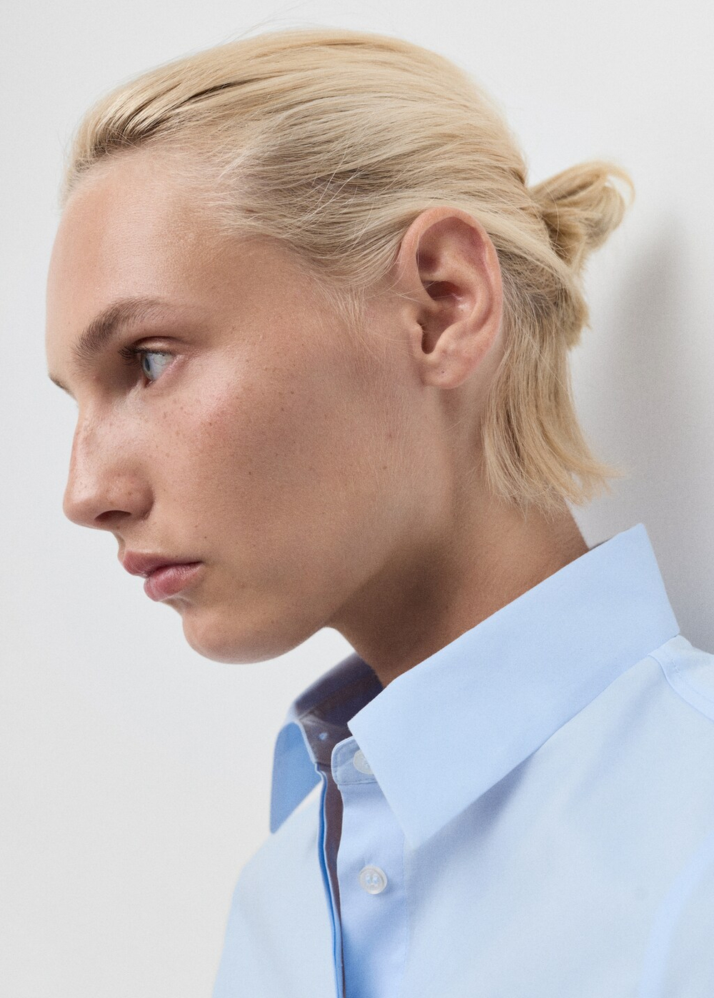 Приталенная рубашка из поплина