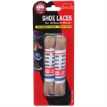 Шнурки для обуви «Классические», плоское сечение, цвет бежевый, 2 пары, 100см