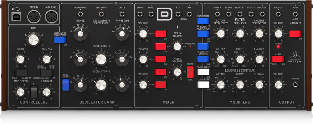 Аналоговый синтезатор Behringer Model D