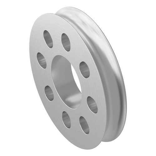 3400 Series Hub Mount Round Belt Pulley (14mm Bore, 32mm PD)