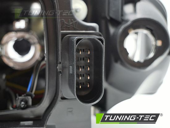 HEADLIGHT BLACK LEFT SIDE TYC fits AUDI A3 8P 03-08