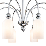 Светильник на штанге 8x60Вт E14, металл/стекло, хром