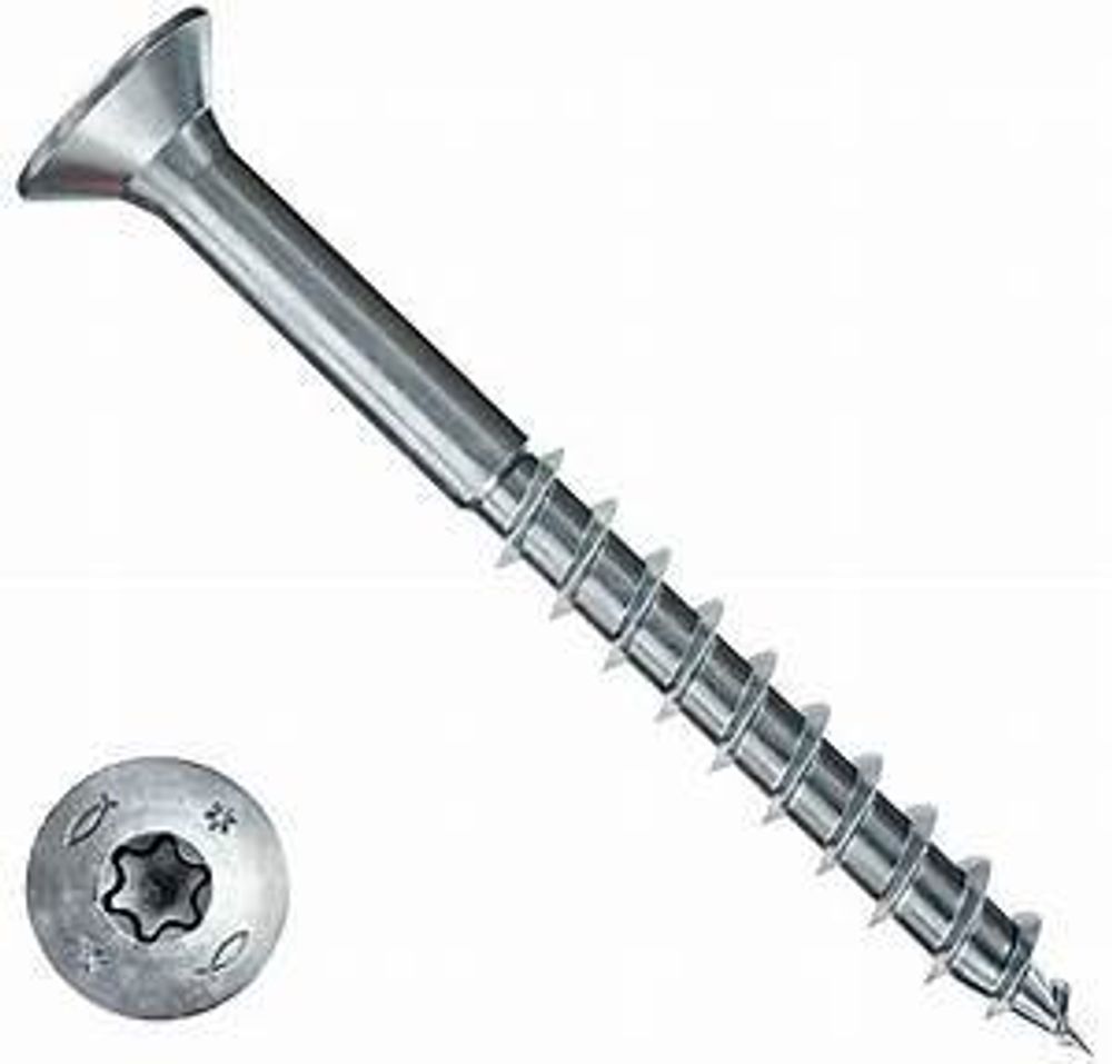 Саморез конструкц.самозенкующий 4х70 потай желт.цинк (уп.100 шт)