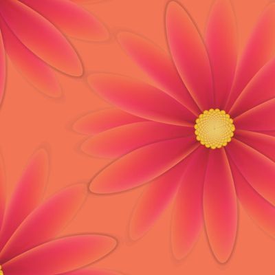 красные цветы на красном фоне