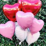 Шар (18" /46 см) Сердце, Розовый 1 шт.