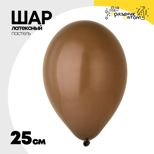 Шар латексный Пастель 25 см (Коричневый)