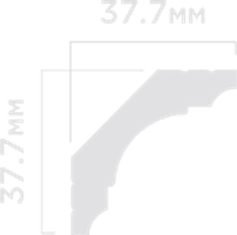 Карниз HiWood, 37,7x37,7 мм