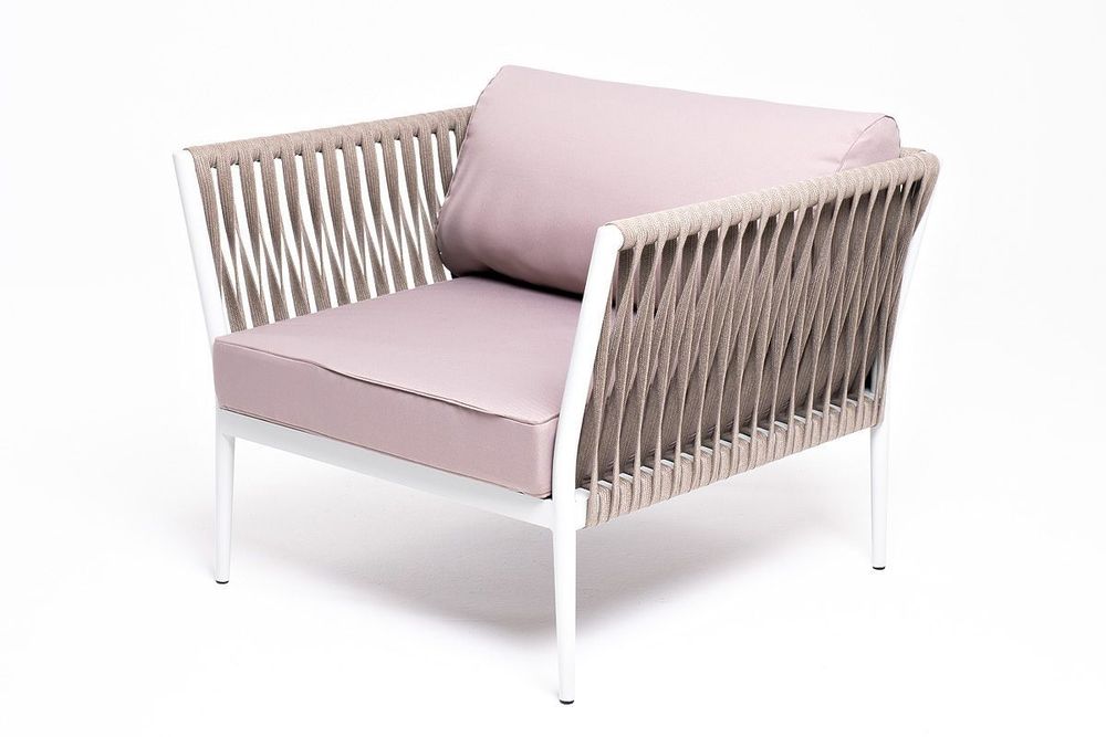 "Касабланка" модульная лаунж-зона из роупа (веревки), каркас из алюминия