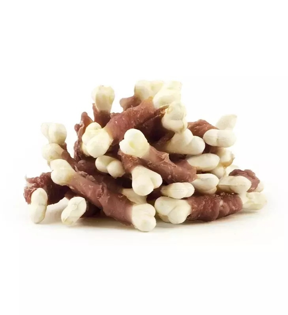 Деревенские лакомства для собак мелких пород, Кальциевая косточка с уткой, 55 г