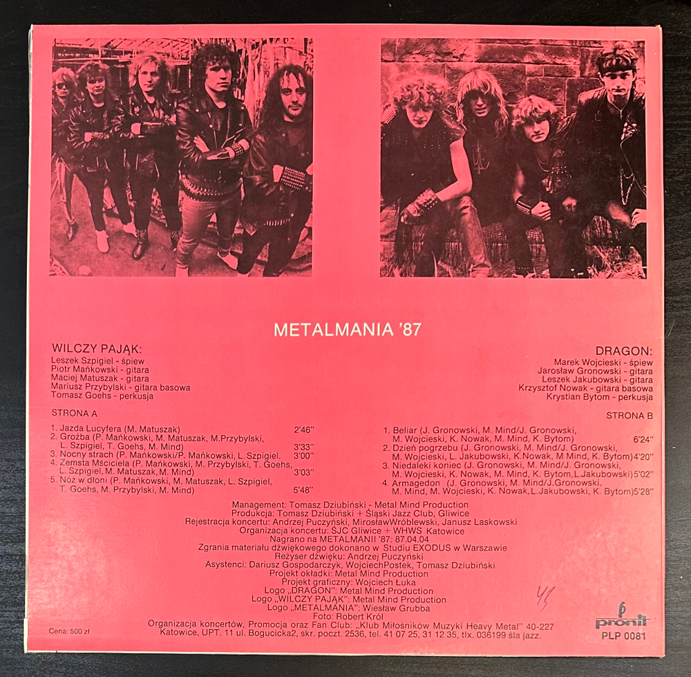 Wilczy Pajak / Dragon - Metalmania '87 (Польша 1987г.)