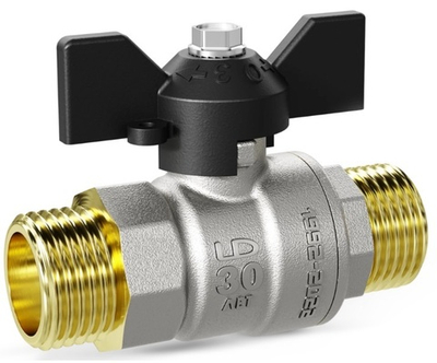 Кран шаровой (вода) LD Pride Ду 20 (3/4") нар-нар (бабочка)