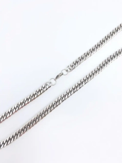 Массивная цепочка толстого плетения из стали