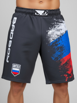 Шорты спортивные тренировочные Bad Boy World RUSSIA черный