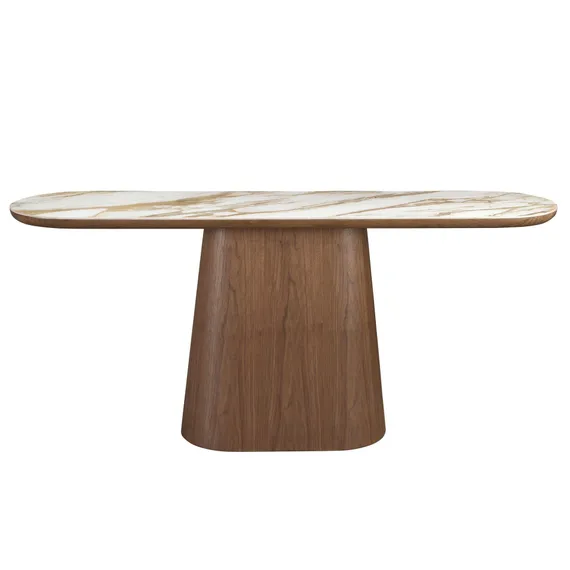 Консоль 3284 из керамики в мраморной отделке и ореха