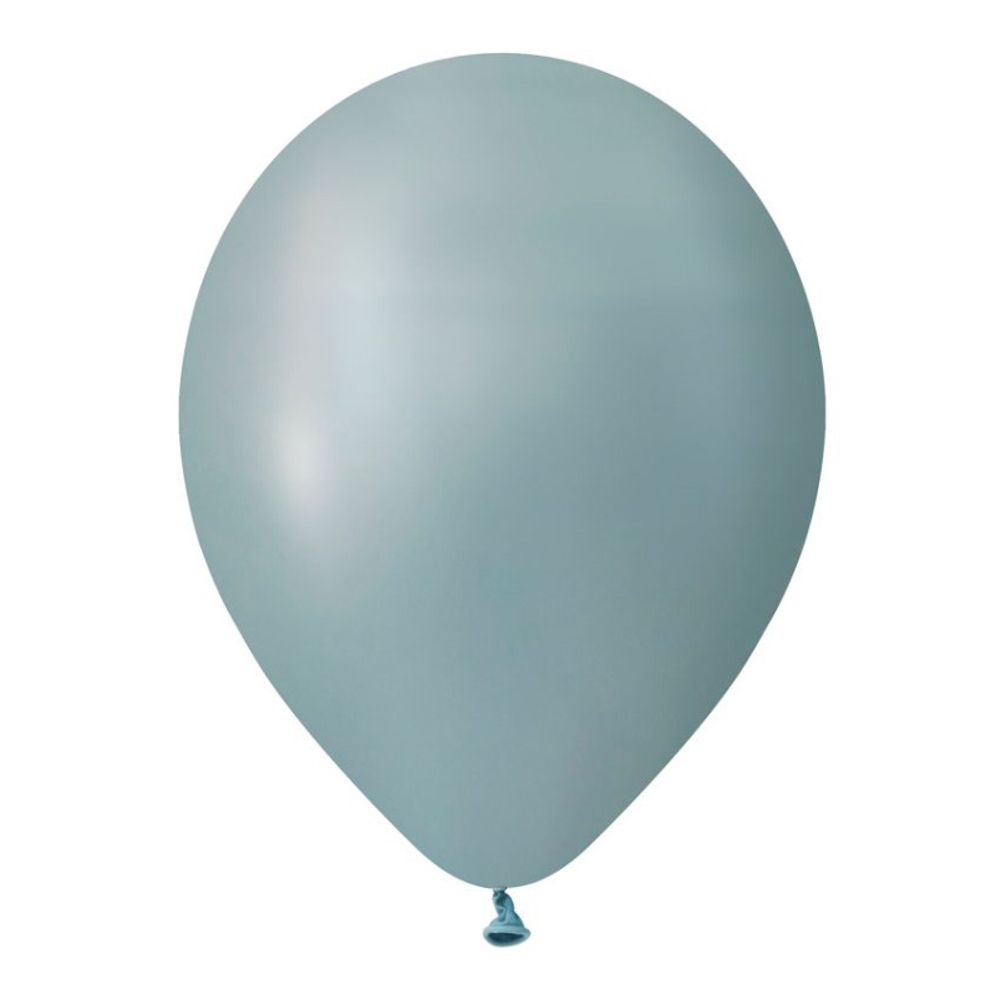 Серо-голубой, Пастель / Storm, латексный шар 50шт.