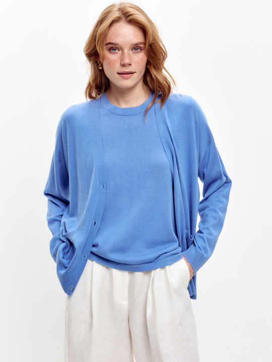 Кардиган из шелка и кашемира