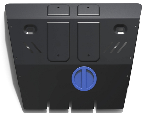 Защита картера Rival (часть 1) для Toyota FJ Cruiser (V - 4.0) 2006-2018, сталь 3 мм, с крепежом, штампованная, 2111.5789.1.3