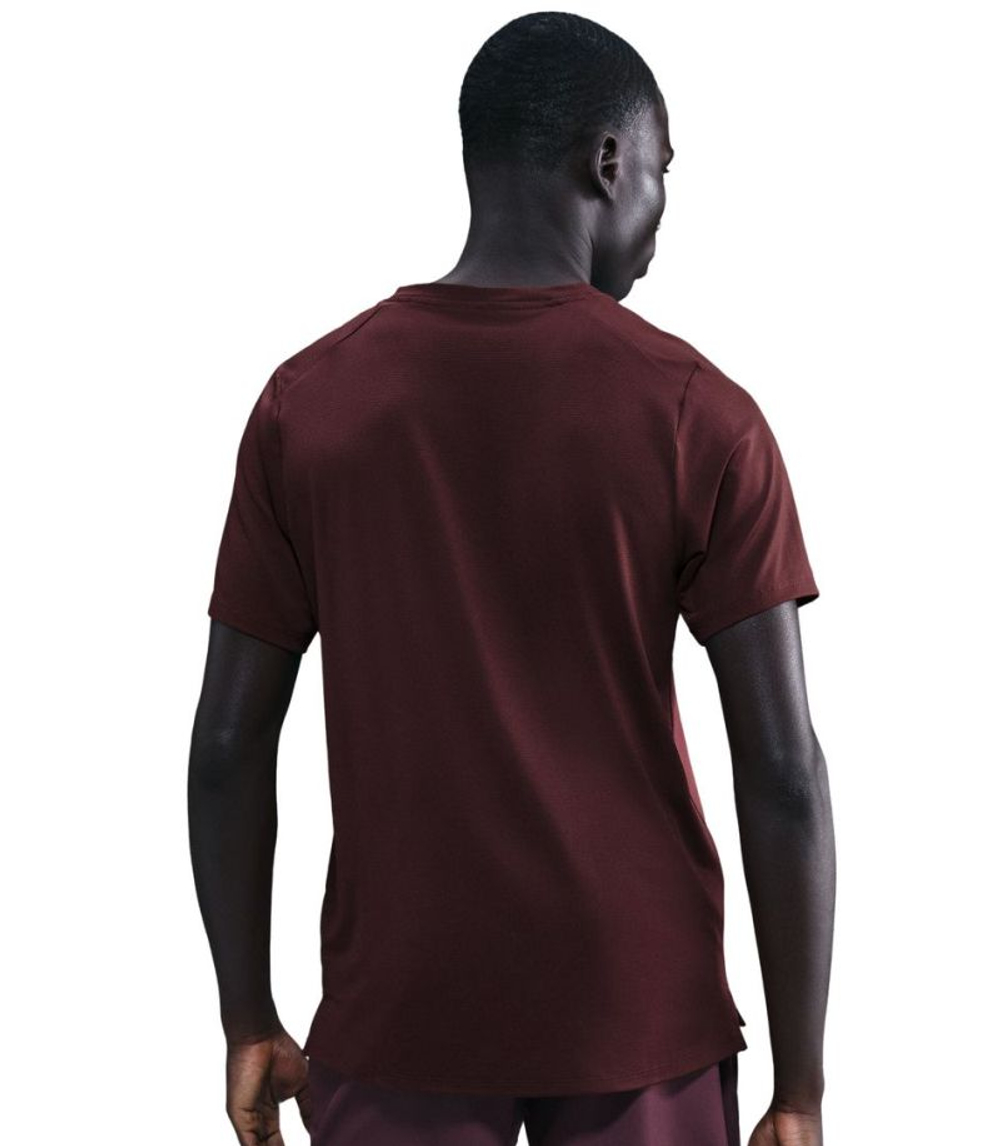 Мужская теннисная футболка Nike Court Advantage Dri-Fit - burgundy crush/white