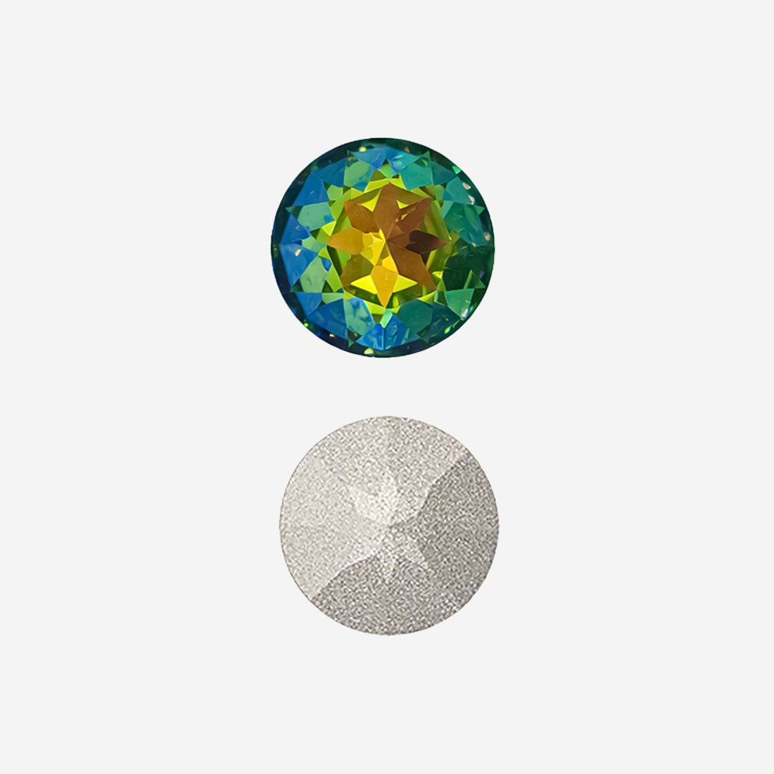 Кристалл Шатон (Chaton), оттенок "Витражный Кристалл"/"Vitrail Medium Crystal", 12мм