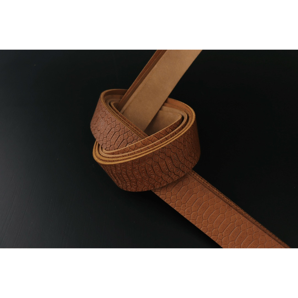 Ременная заготовка Коньяк + Плита Королевская Кобра