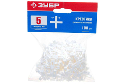 Крестики для кафеля Зубр 5 мм 100 шт. 33811-5