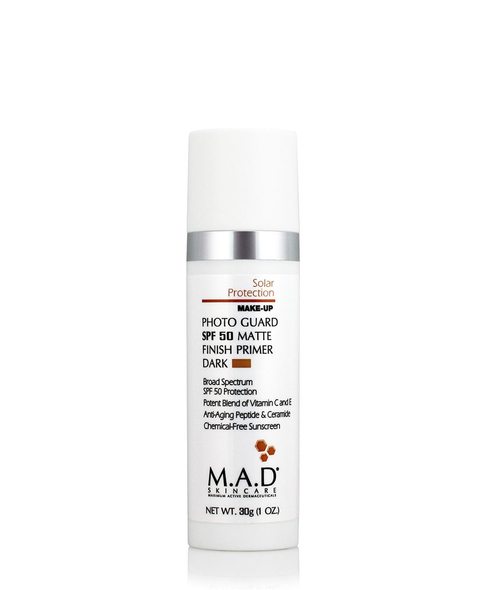 M.A.D. PHOTO GUARD SPF 50 MATTE FINISH PRIMER DARK Матирующий крем-праймер с защитой SPF 50