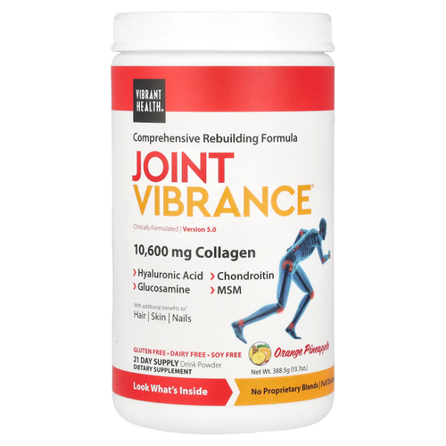 Vibrant Health, Joint Vibrance, версия 4.3, апельсин и ананас, 367,5 г (12,96 унции)