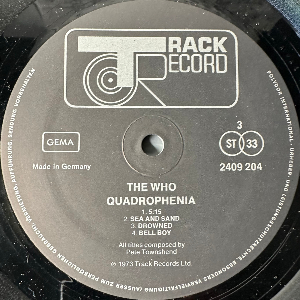 The Who - Quadrophenia 2LP (Германия 1973г.)
