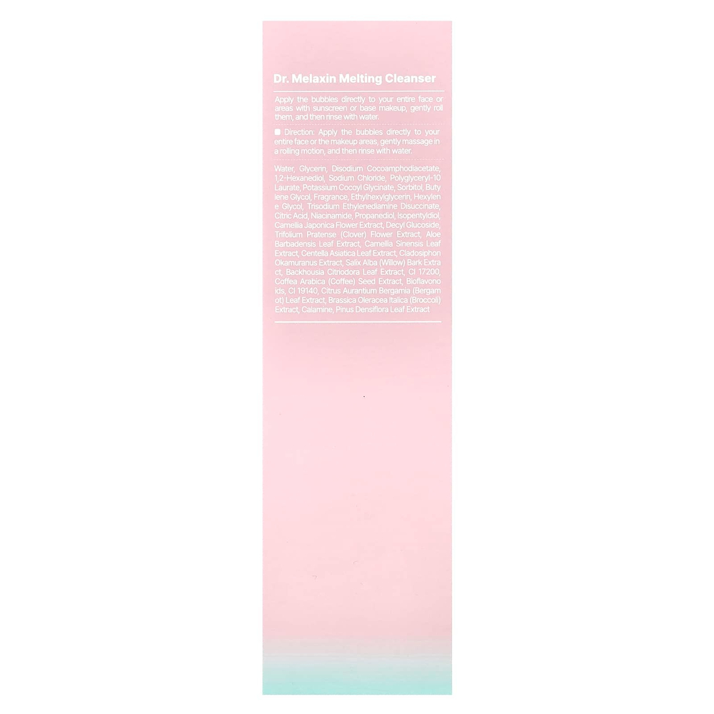 Dr.Melaxin, Melting Cleanser, пенящееся очищающее средство, для всех типов кожи, 150 мл (5,07 жидк. Унции)
