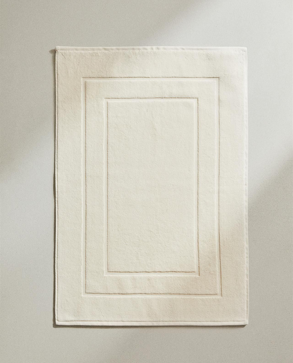 Zara Home - Нескользящий коврик для ванной из хлопка, бежевый, 55x80 см