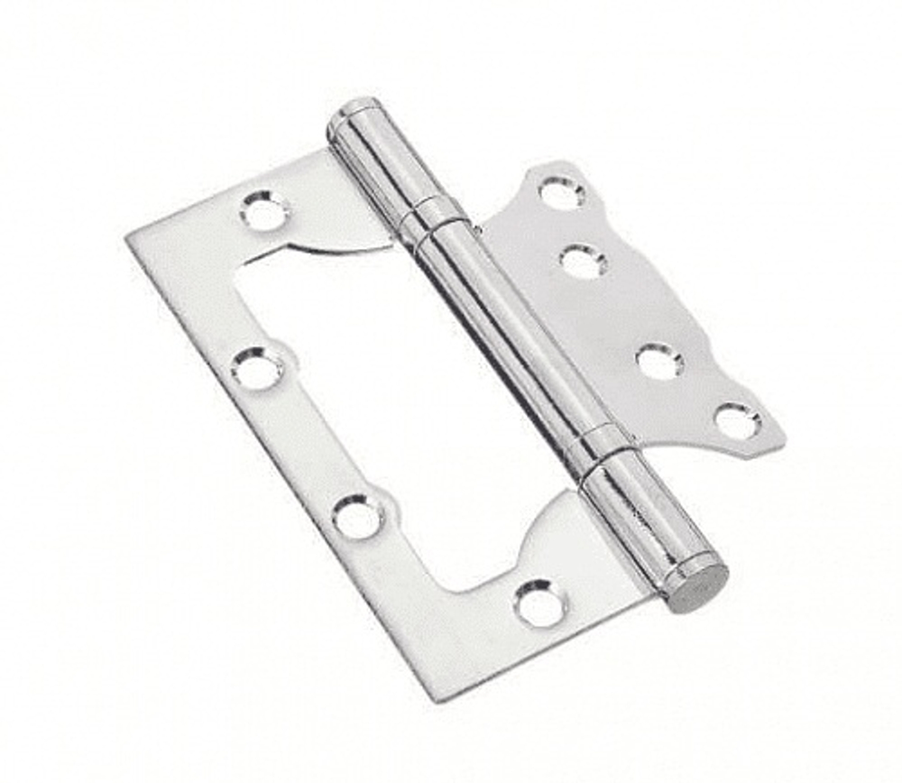 Петля универсальная без врезки Бабочка Хром (100шт/кор)