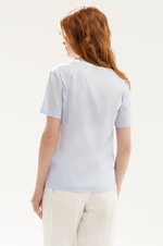 23510 Футболка женская (голубой)