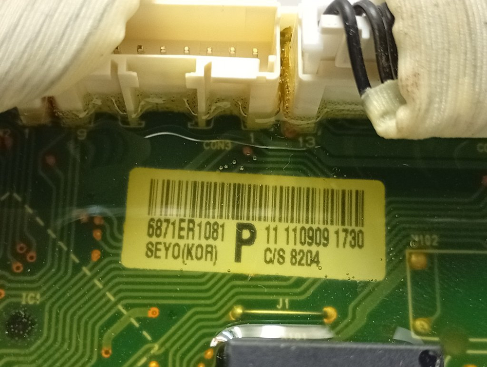 F1029NDR кт74 Модуль индикации для стиральной машины LG 6871ER1081P б/у