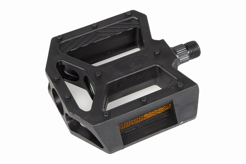 Педали MX-P634, ось 9/16" со светоотражателями, полипропиленовые чёрные