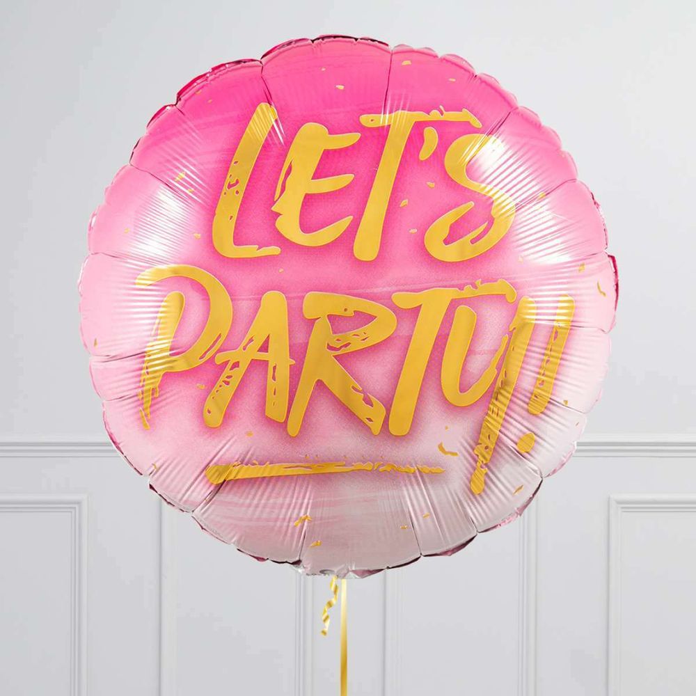 Шар круг "Let's party" (БГ-15)  Изображение3