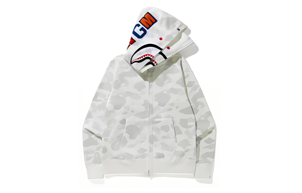 A Bathing Ape City Camo Long Length Wide Shark Pullover