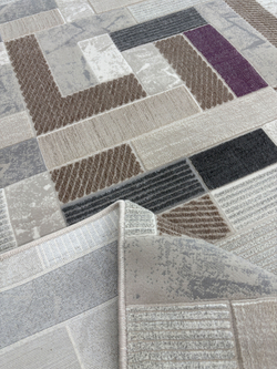 Ковер Platinium 36622A Grey/Lila Прямоугольник