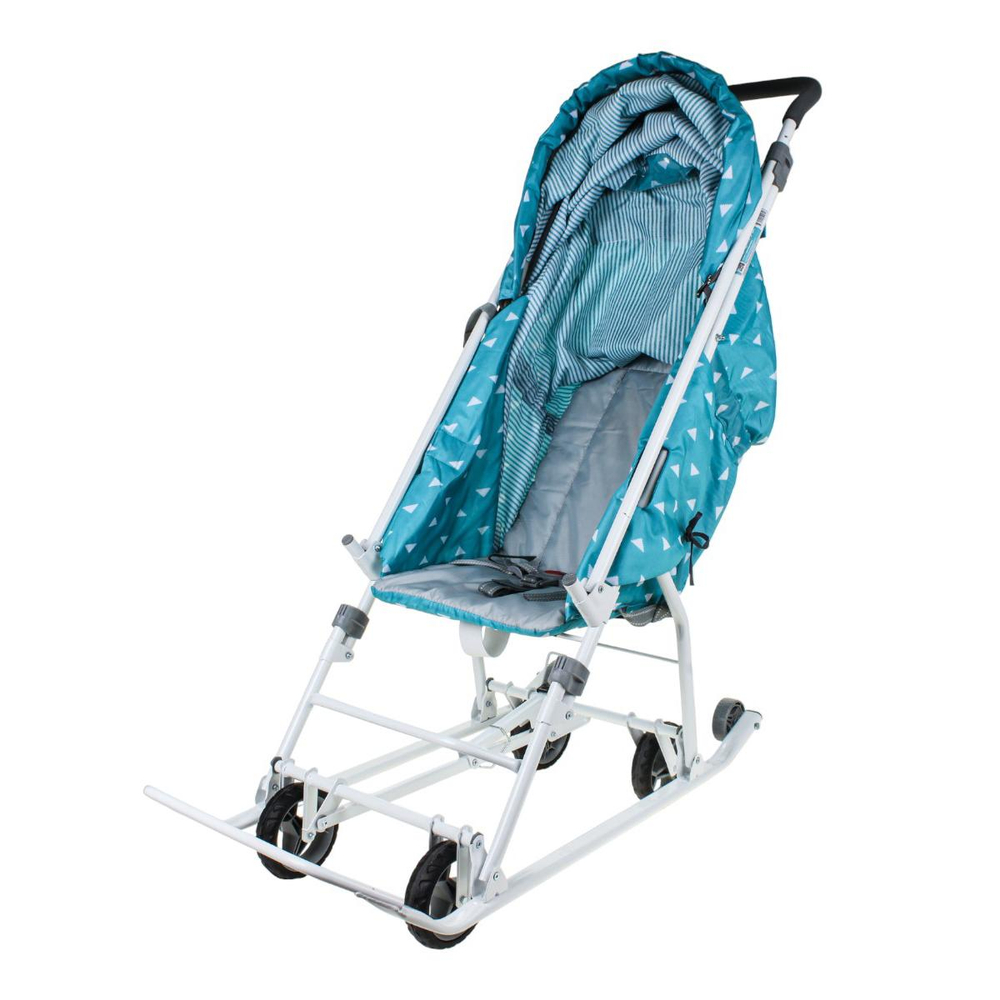 Санки-коляска "Наши Детки 3-1К" с треугольниками