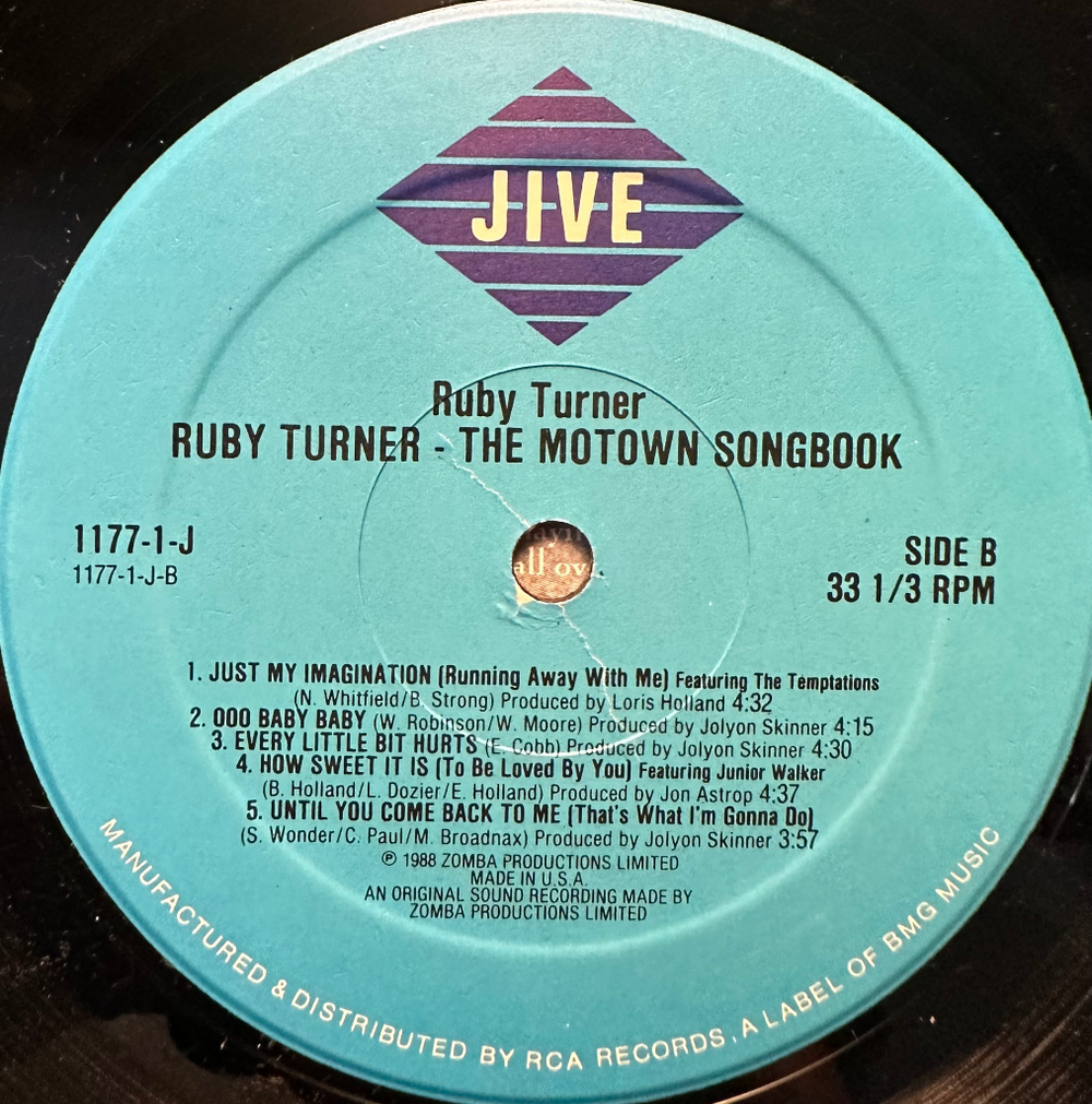 Ruby Turner - The Motown Songbook (США 1989г.)