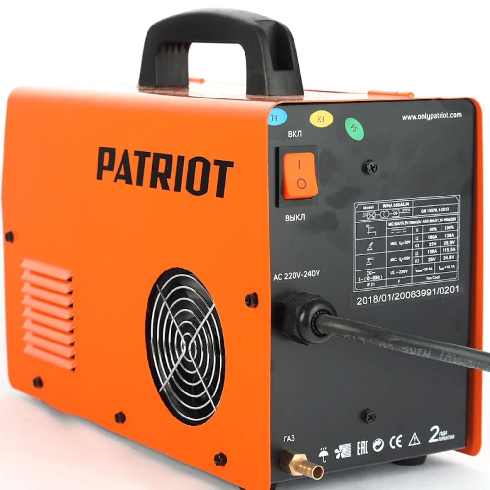 PATRIOT WMA 185ALM MIG/MAG/MMA инверторный сварочный полуавтомат 605301860