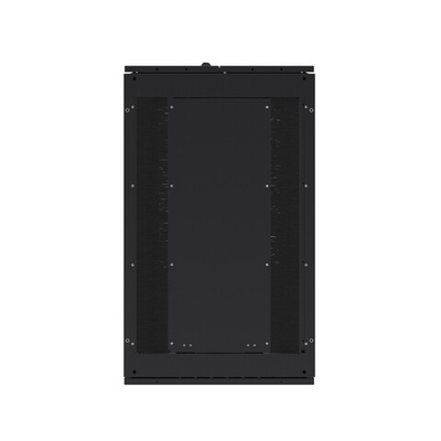 ИТ-шкаф ДКС для ЦОД напольный собранный 19'',  48U 600x1200мм, двойные боковые панели, перф/двойная перф дверь, чёрный RAL9005