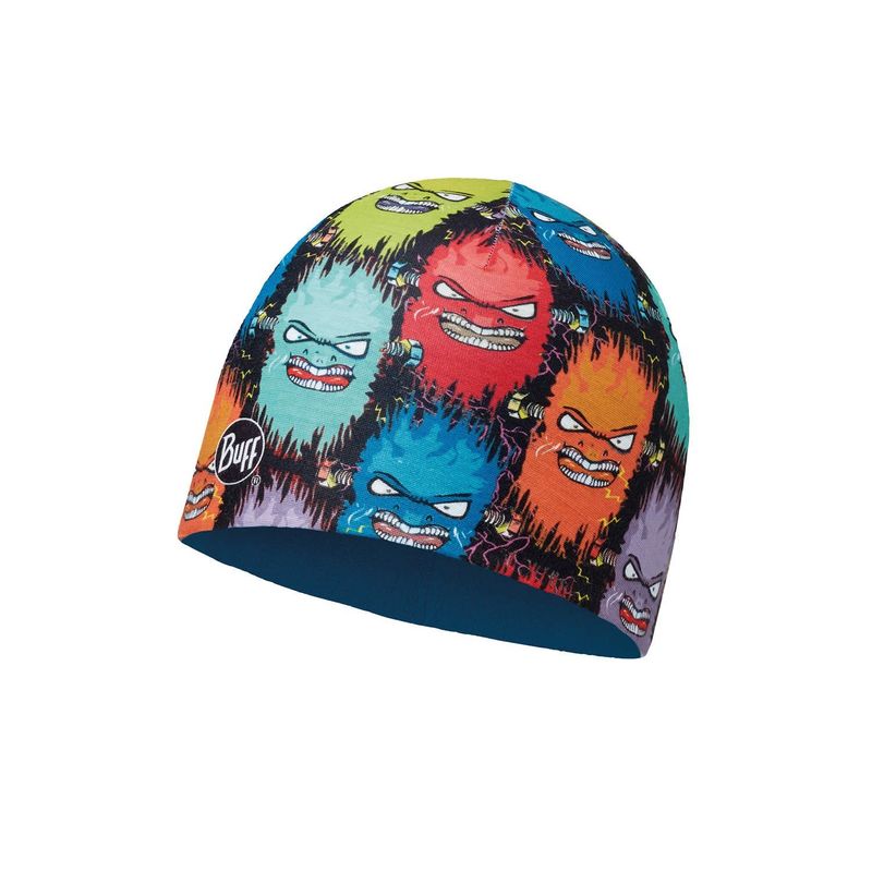 Тонкая флисовая шапочка детская Buff Terrifying Multi Фото 1