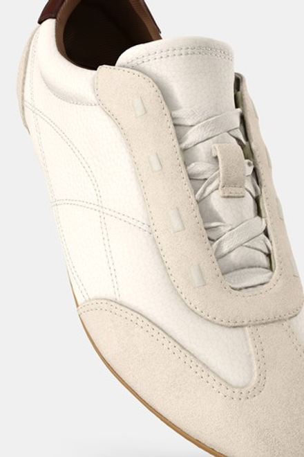 ZARA КОМБИНИРОВАННЫЕ БЕГОВЫЕ КРОССОВКИ, ПЕСОЧНО-КОРИЧНЕВЫЙ