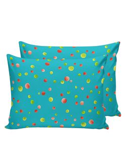 Наволочка комплект 2шт Сказка "Акварель на голубом" 40х60 см, перкаль