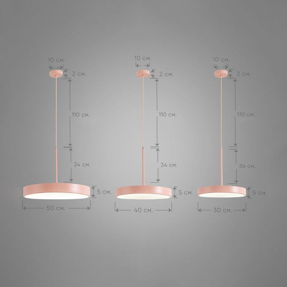 Подвесной светильник TURNA ONE D40 Pink by ImperiumLoft