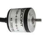 Инкрементальный энкодер INNOCONT D=30мм, выступающий вал 4мм, 1000 имп/об, 5VDC, выход TTL, IP54, -20…+80°C, аксиальный кабель 2м