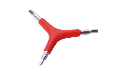 Ключ TRIX " Y " -образный, шестигранники 4/5/6мм, серебристо-красный