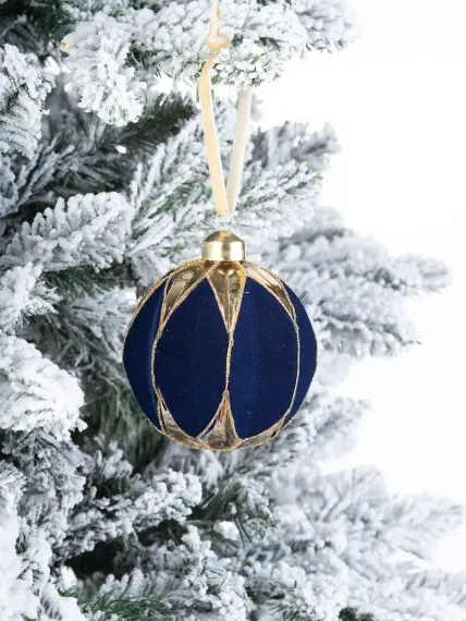 Винтажный стеклянный шар Медичи 8 см., 1 шт., Karlsbach (13238)